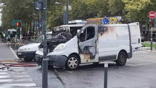 Un fourgon blindé attaqué en plein centre de Grenoble [upl. by Regina]