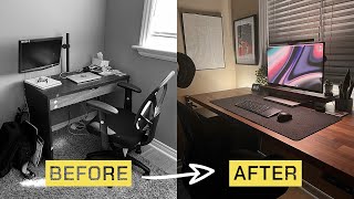 My simple and budget friendly desk makeover 2024 [upl. by Yecart863]