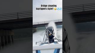 Shooting the bridge gap 🤯💦💦 extreme crazy boating fun bayrippers [upl. by Lussier837]