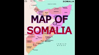 MAP OF SOMALIA [upl. by Anaitsirk]