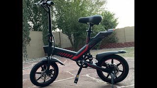 Sailnovo 14 Y112 Electric Bike  Sporty mini dirt bike looks and fullyfeatured ebike [upl. by Allesiram]