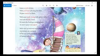 Sailing Out To Space Poem English Class 5  Reading with accent [upl. by Seaton148]