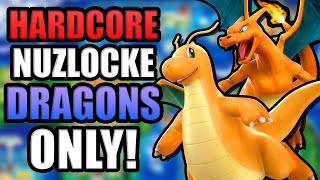 Pokémon FireRed Hardcore Nuzlocke  Dragons Only No items no overleveling [upl. by Suinuj]