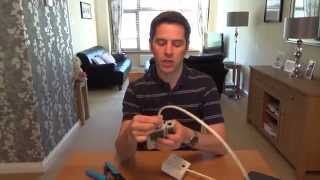 How To install a CAT6 Network Faceplate Socket amp RJ45 Plug using soild core cable [upl. by Trudnak]