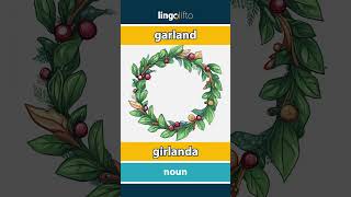 🇬🇧🇵🇱 garland  girlanda  vocabulary builder  learn English  Uczmy się angielskiego [upl. by Rorrys]