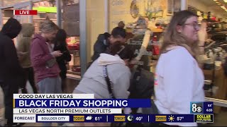 Shoppers line up for Black Friday Las Vegas deals [upl. by Hctim]