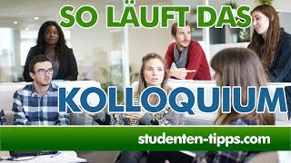 Kolloquium  Verteidigung der Bachelorarbeit und Masterarbeit  Wie läuft das ab StudentenTipps [upl. by Eytteb224]