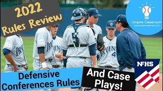 NFHS Defensive Conferences Rules and Case Plays Review 2022 [upl. by Llenrup]