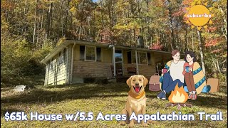 65k House 🏡 on Appalachia Trail  5 Acres Cozy up in Virginia [upl. by Trevah845]