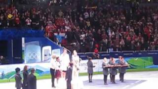 2010 Olympic Medal presentation  Ice Dance Virtue and Moir [upl. by Olds82]