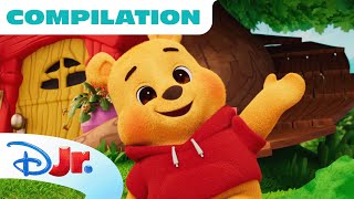 Winnie the Pooh gets Hiccups​ ​ Compilation  Winnie the Pooh  disneyjr [upl. by Beaumont]