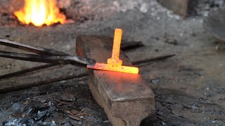 Making cockfighting knives  Blacksmith [upl. by Ettenaej]