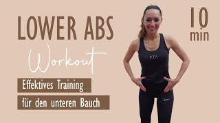 LOWER ABS WORKOUT  Effektives Training für den unteren Bauch  No Equipment  Katja Seifried [upl. by Grania827]