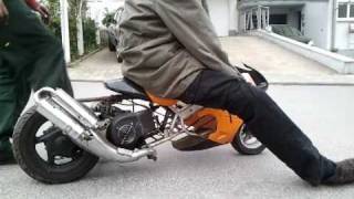 Stage6 70ccm 15ps in pocket bike [upl. by Hotze]