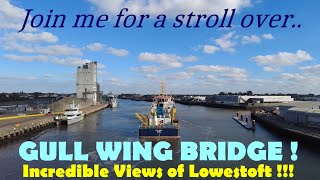 Amazing views of Lowestoft from the NEW GULL WING bridge [upl. by Ecargyram216]