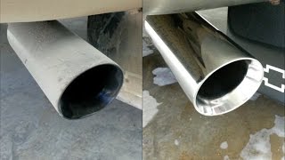 How To Clean amp Polish Stainless Steel Exhaust Tips in Under 10 Minutes [upl. by Einneg]