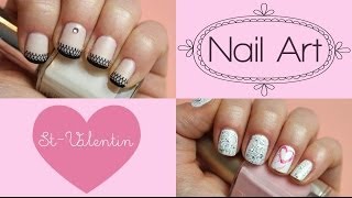 2 Nail Art pour la StValentin [upl. by Alonso556]