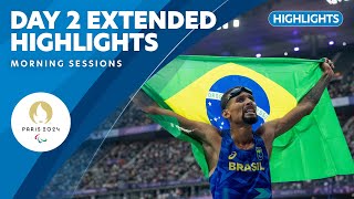 Morning Session Extended Highlights  Day 2  Paris 2024 Paralympic Games [upl. by Oirram]