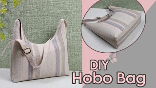 DIY Cara Membuat TasHobo BagTutorial amp Pattern [upl. by Otilesoj]