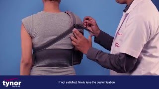 How to wear Tynor Elastic Shoulder Immobiliser [upl. by Obnukotalo]