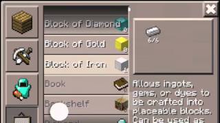 How toMinecraft PE cheat INFINITY DIAMONDGOLDand IRON [upl. by Aerbua]