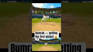 Bumrah🇮🇳 takes the first wicket of innings realcricket24 viralvideo cricket bowling shorts [upl. by Nomzed]