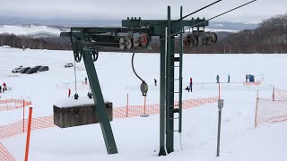 【日本では数少ない】サホロリゾートスキー場 第6シュレップリフト SAHORO RESORT SKI AREA 6th Lift 【1−SL】 [upl. by Rivera]