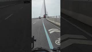 Crossing a bridge while typhoon Kristine is in Philippines  Bisaya [upl. by Artemed445]