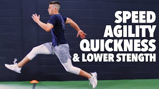 Baseball Speed Agility Quickness and Lower Body Strength Workout PHASE 1 [upl. by Salem]