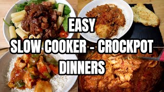 3 SIMPLE SLOW COOKERCROCKPOT MEALS [upl. by Atillertse]