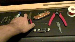 How to Rehair a violin Bow Part 1 [upl. by Arutak439]