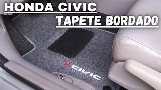 TAPETE BORDADO PARA O HONDA CIVIC [upl. by Ahsinhoj]