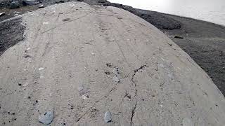 Striations at Solheimajokull glacier [upl. by Poll]