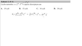 2 Liczba naturalna n214⋅515 w zapisie dziesiętnym ma [upl. by Anetta681]
