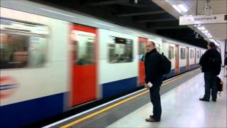 Old Blackfriars Station District Line Train London Underground Tube [upl. by Amorete22]