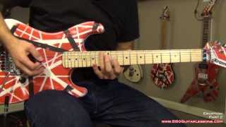 How to play Eruption  Eddie Van Halen  5150GuitarLessonscom sample [upl. by Libyc]