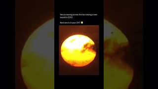 venus moving across sun shorts space sun dailyfacts [upl. by Marozas]