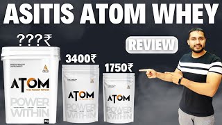 Asitis Atom Whey REVIEW  sasta whey protein  muscles building protein powder  bodybuilding [upl. by Enier]