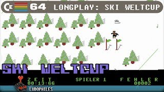 Ski Weltcup C64 Longplay 159 Full Playthrough  Walkthrough no commentary c64 retrogaming [upl. by Kcirederf]