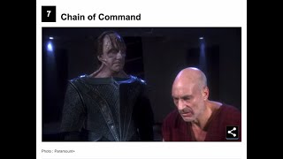 4 LIGHTS “Chain of Command” TNG is No 7 on Variety’s top 57 Star Trek Episodes 2023 27 [upl. by Airbas]