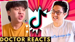 DOCTOR REACTS TO FUNNY MEDICAL TIKTOK [upl. by Otrebron]