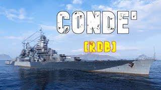 World of WarShips Condé  4 Kills 334K Damage [upl. by Eenat]