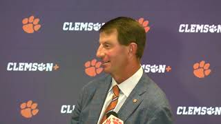 Clemson 59 NC State 35 Dabo Swinney postgame reaction pt 1 [upl. by Arayt354]