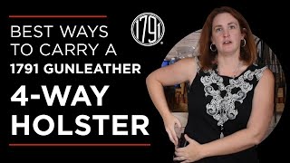 Best Ways to Carry Concealed 1791 4Way Holster [upl. by Blumenfeld]