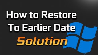 RestoreToEarlierDateWindows 10 [upl. by Bowman754]