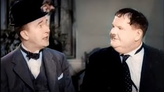 The Flying Deuces 1939 COLORIZED  Laurel amp Hardy  Wartime Comedy  Full Length Movie [upl. by Aibsel]