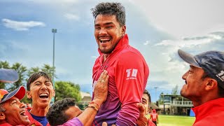 Karan K C heroics Nepal Vs Canada [upl. by Ahsimed806]