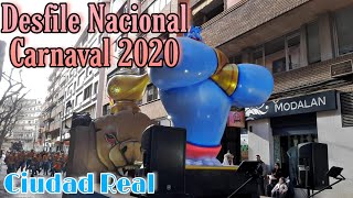 Desfile nacional del Domingo de Piñata carnaval 2020 Ciudad Real [upl. by Airretal]