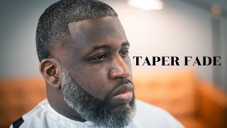 Taper Fade Haircut Tutorial  Beard Trim  Full grooming [upl. by Budde308]