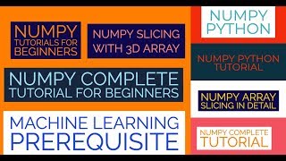 Numpy Complete Tutorial For Machine Learning Numpy Slicing In With 3d ArrayPart10 [upl. by Brandtr647]